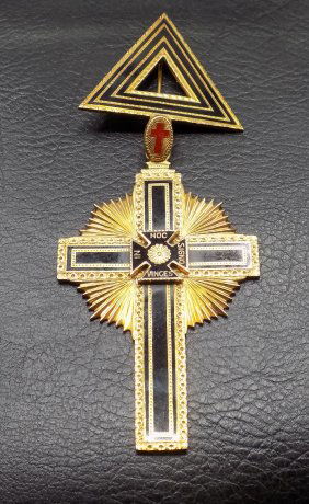 1936 Vintage 10K Gold Masonic Past Masters medal