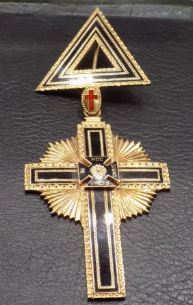 1915 Vintage 10K Gold Masonic Past Masters medal