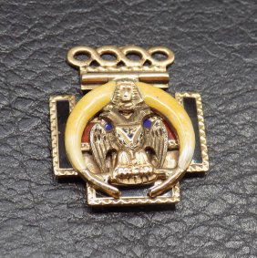 Vintage 10K Gold Masonic Past Masters medal