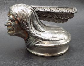 Great vintage Pontiac radiator cap Native American Indian