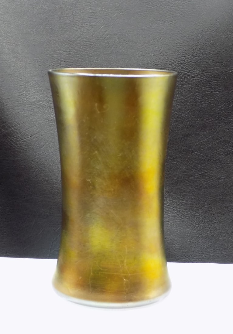 Antique signed Tiffany Favrile art glass vase (1 of 7)