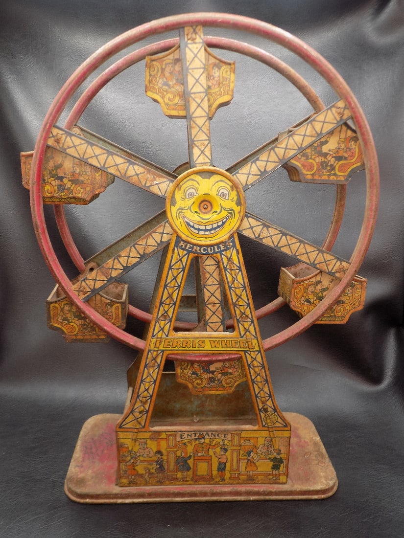 Antique tin toy Hercules Ferris Wheel (1 of 8)