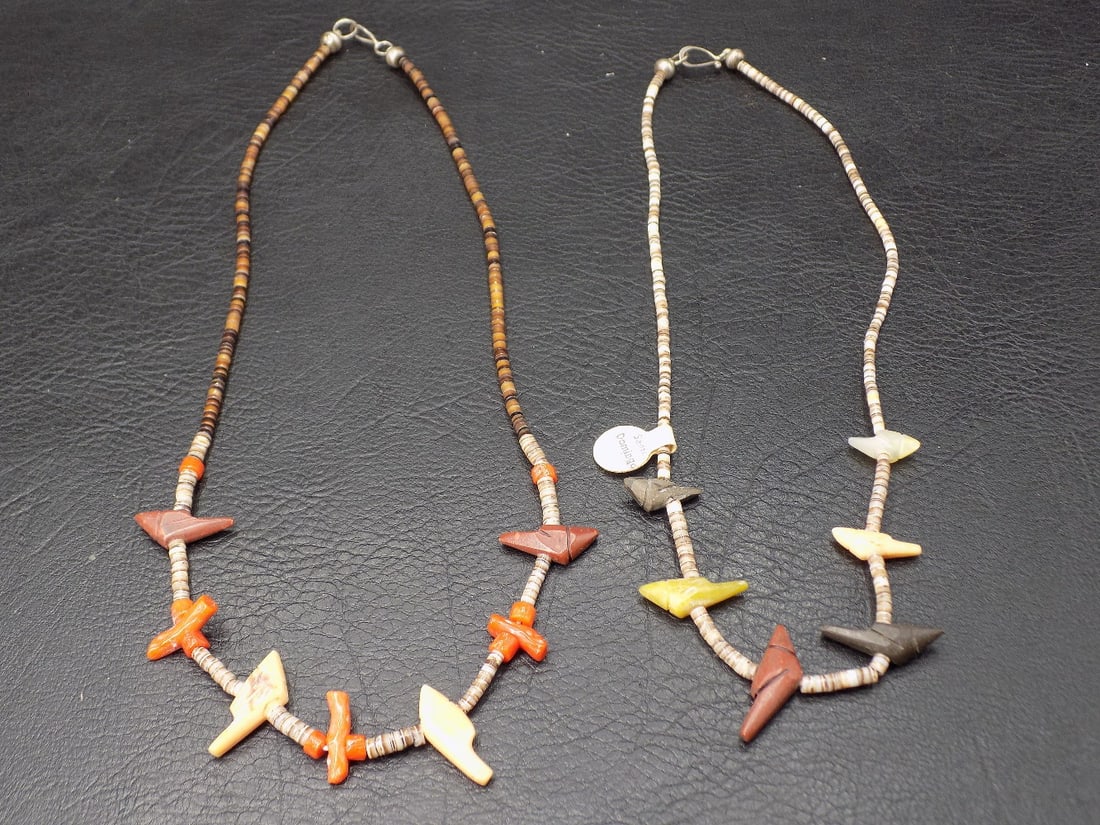 Two very nice vintage Native American Indian fetish necklaces (1 of 5)