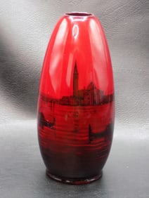 Lovely antique Royal Doulton Flambe vase