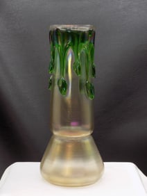 Vintage Loetz art glass vase.