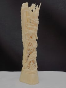 Heavily carved Oriental sculpture