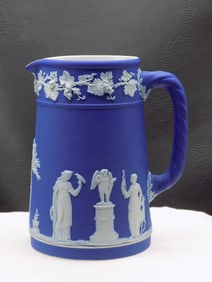 Splendid antique Wedgewood Jasperware pitcher