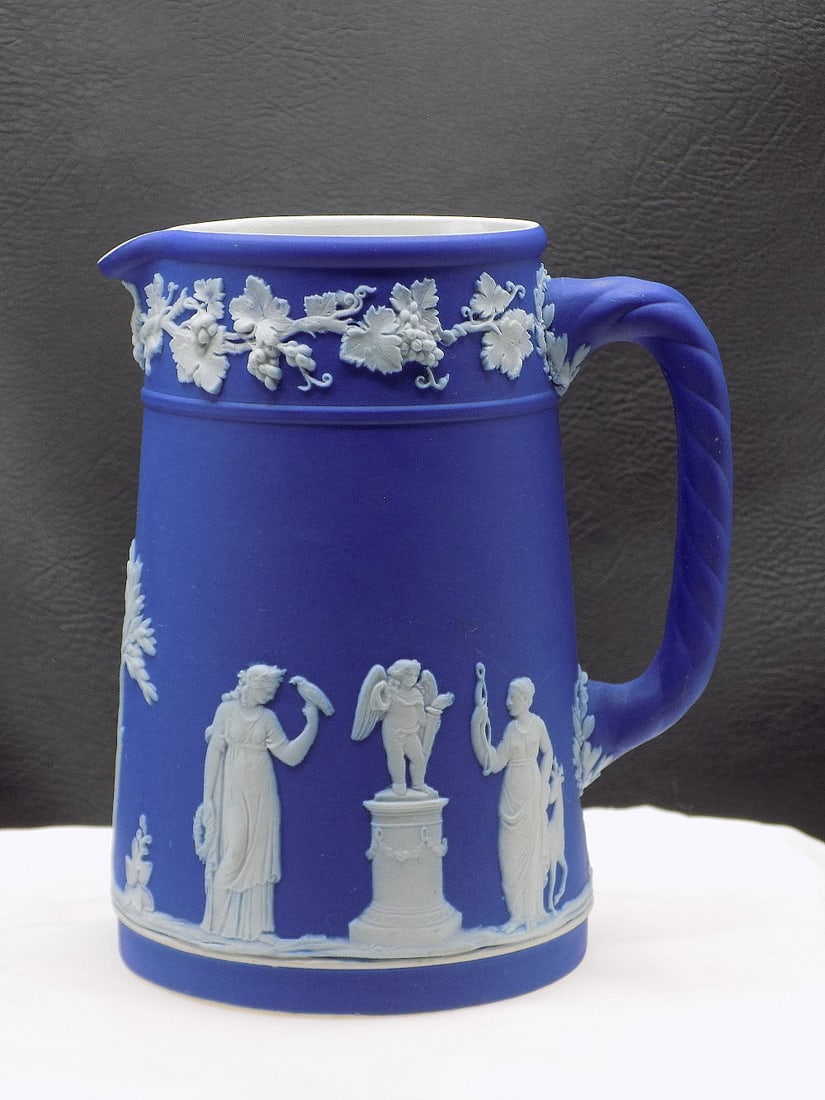 Splendid antique Wedgewood Jasperware pitcher (1 of 11)
