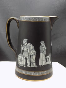 Beautiful Old Greek Prattware pitcher, circa 1910