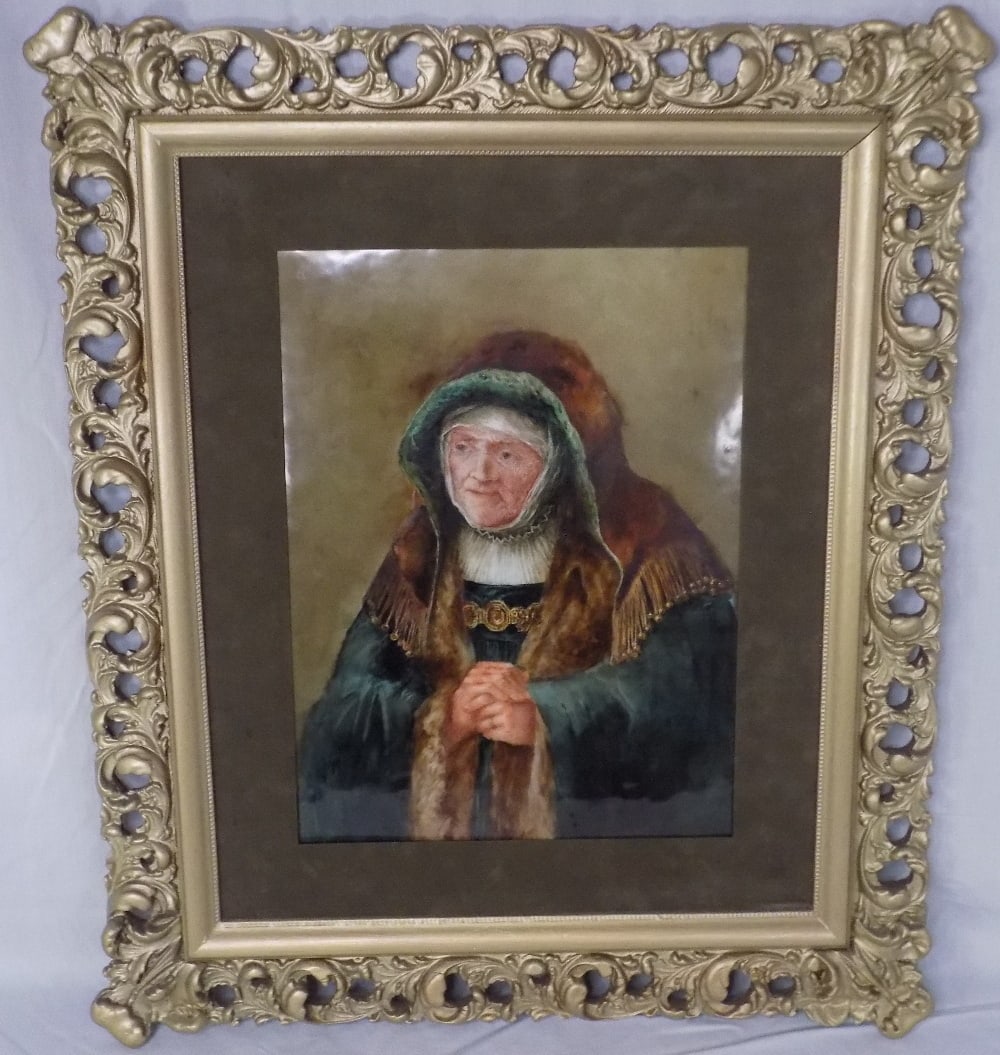 Beautiful antique French Limoges oil painting on porcelain: Beautiful antique French Limoges oil painting on porcelain. Fabulous detail. Marked on back as shown in photo. Beautiful colors. In very good original as found condition. Great quality. Frame 26 ½