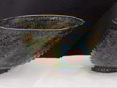 Two fine Plique A Jour bowls