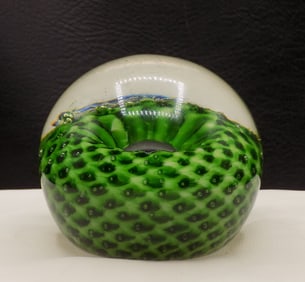Vintage American Sandwich glass paperweight.