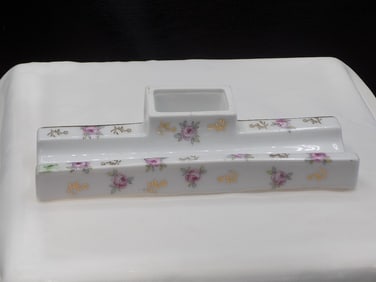 Vintage RS Germany decorated ink pen holder