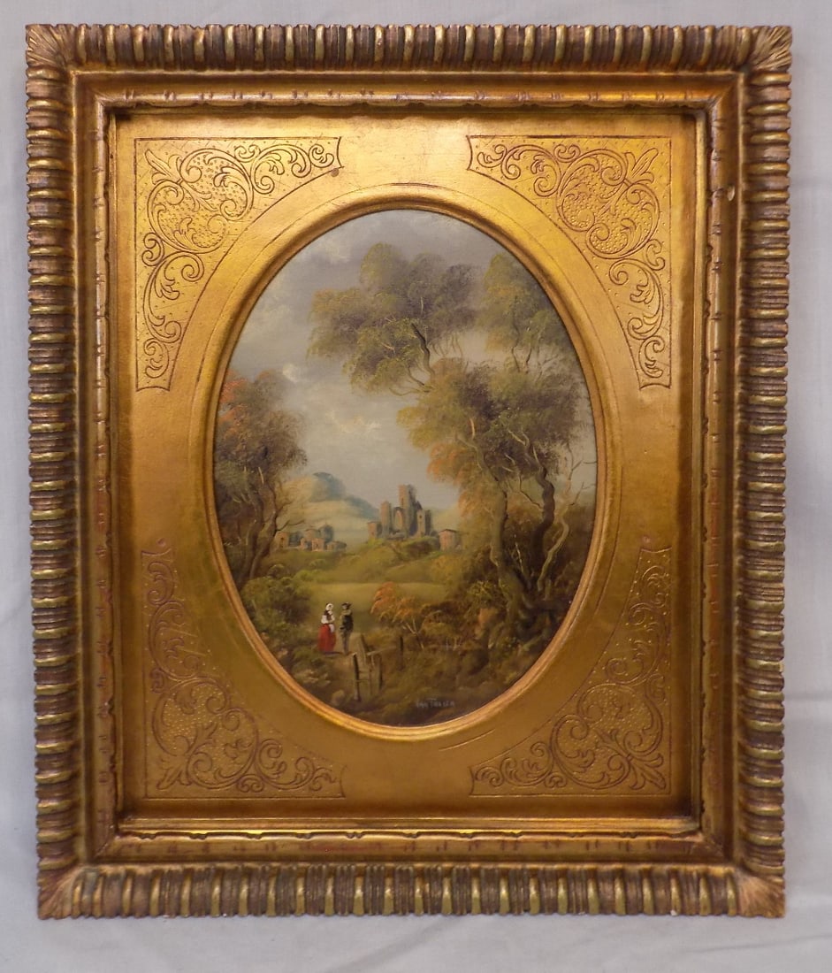 Very nice antique Van Thoren oil painting: Very nice antique Van Thoren oil painting. Beautiful colors. Great quality and detail. In very good original as found condition. Appears to be original frame. Frame is 15 by 13 inches and image is 9 b
