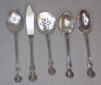 5 Towle Old Master sterling silver serving pieces