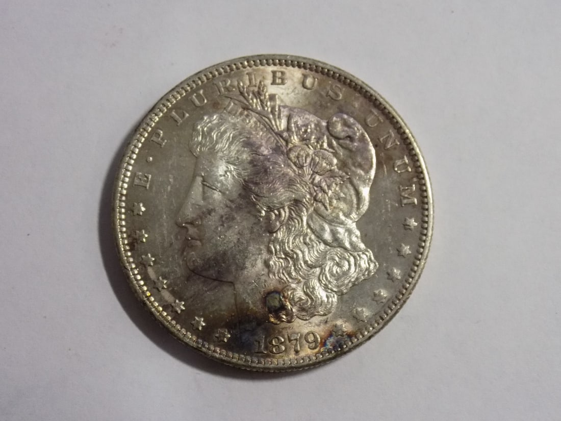 High grade 1879 S Morgan silver dollar. (1 of 4)