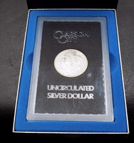 1882 CC Carson City GSA Morgan Silver Dollar with Box/COA