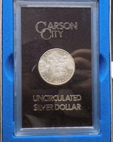 1885 CC Carson City GSA Morgan Silver Dollar with Box