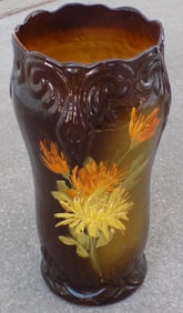 Weller Aurelian art pottery umbrella or cane holder