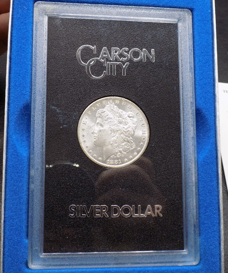 1881 CC Carson City GSA Morgan Silver Dollar with Box/COA Uncirculated (1 of 5)