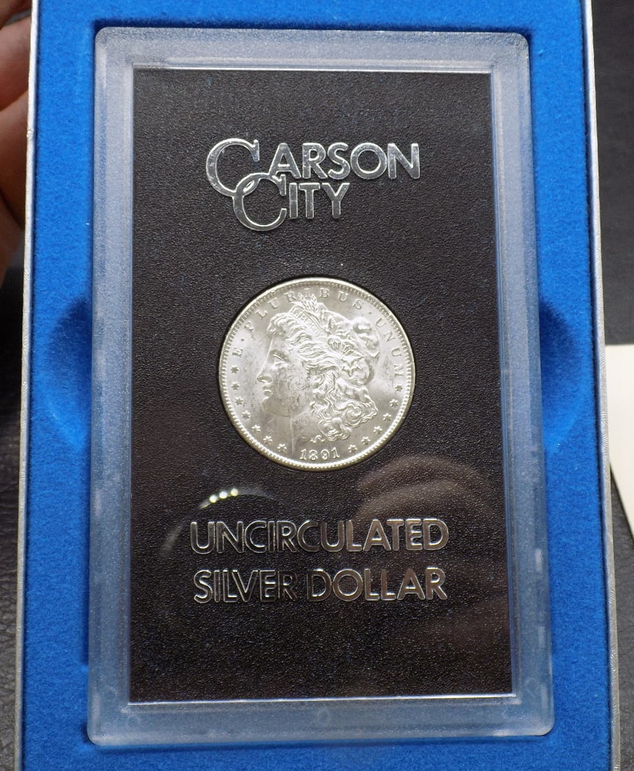 1891 CC Carson City GSA Morgan Silver Dollar with Box/COA Uncirculated (1 of 5)
