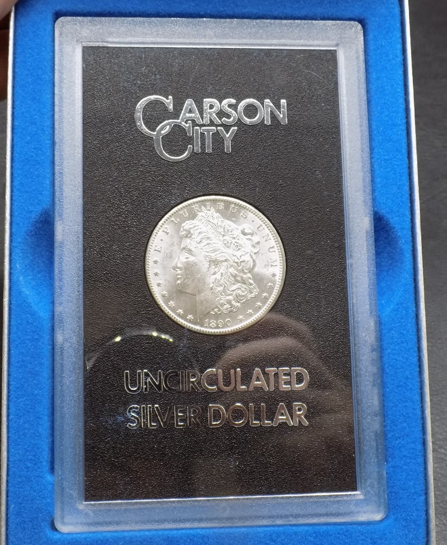 1890 CC Carson City GSA Morgan Silver Dollar with Box/COA Uncirculated (1 of 5)