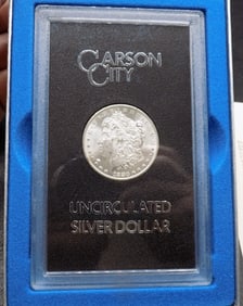 1880 CC Carson City GSA Morgan Silver Dollar with Box/COA Uncirculated