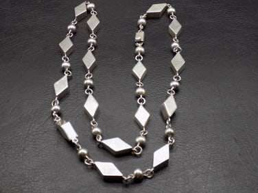 Art Deco sterling silver necklace