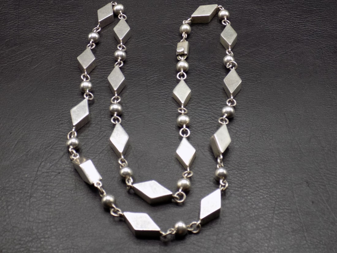 Art Deco sterling silver necklace (1 of 5)