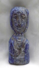 Rare ancient middle eastern Lapis Lazuli statue