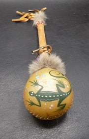 Neat vintage Native American Indian ceremonial rattle