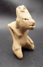 Unusual pre Columbian pottery figure
