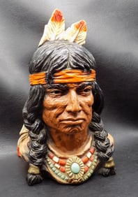 1966 Native American Indian bust Universal Statuary Corp