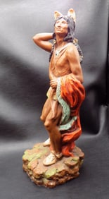 Native American Indian warrior statue