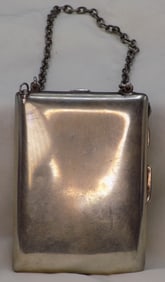 Art Deco sterling silver compact purse