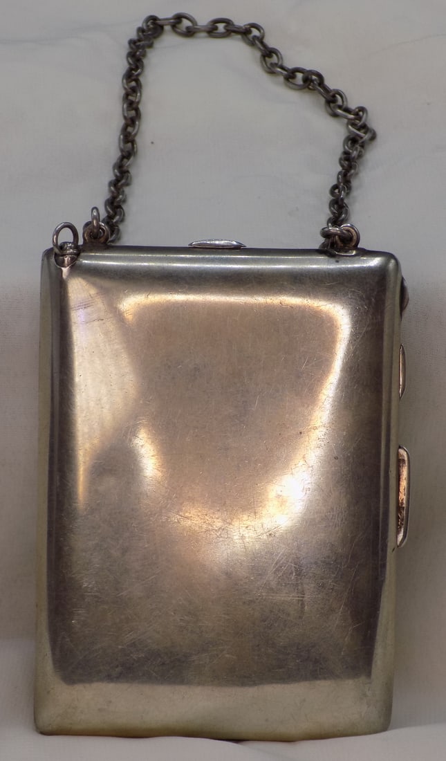 Art Deco sterling silver compact purse (1 of 11)