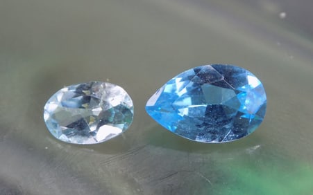 1 ct blue aquamarine gemstone