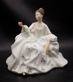 Vintage Royal Doulton My Love porcelain lady figure.