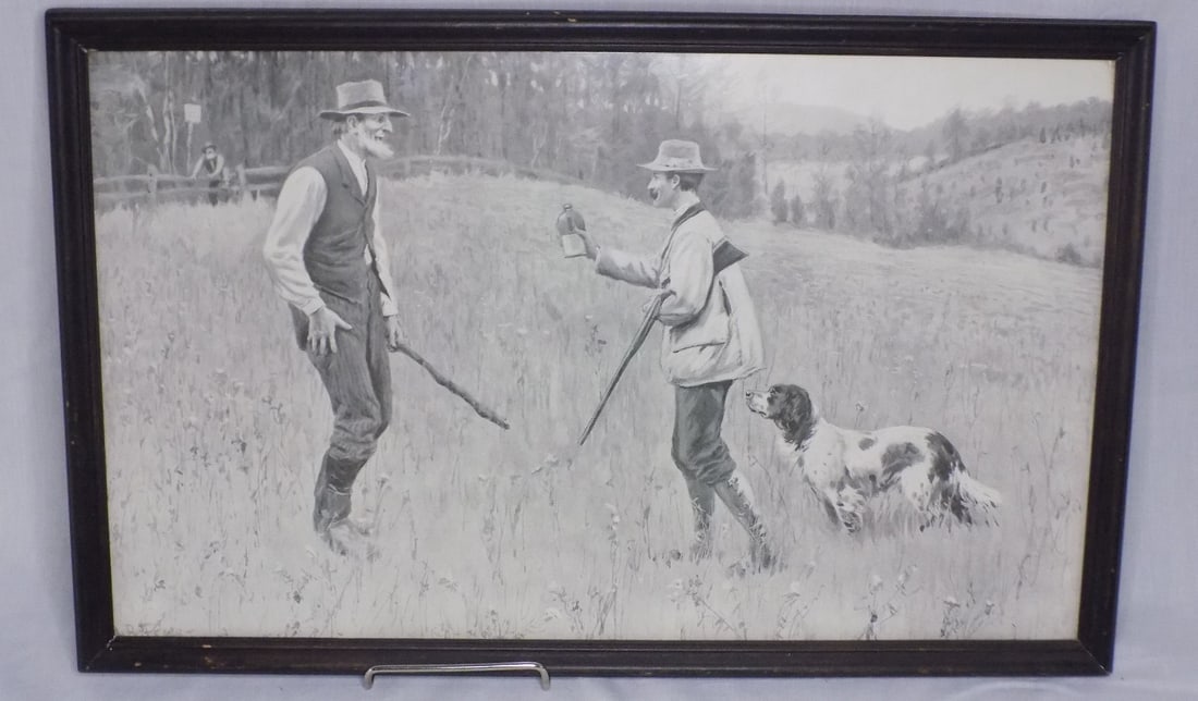 Neat original old lithograph by Frost titled The Conciliator (1 of 8)