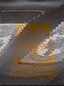 Beautiful antique micro beaded purse