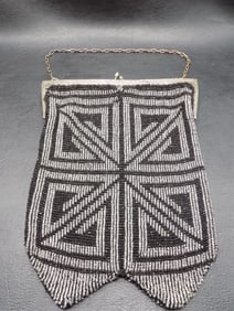 Beautiful antique micro beaded purse