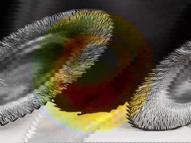 Beautiful antique signed LCT Tiffany Favrile art glass bowl