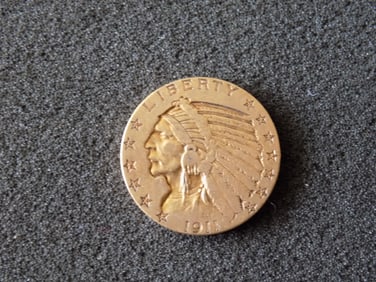 Hight grade 1911 five dollar gold coin