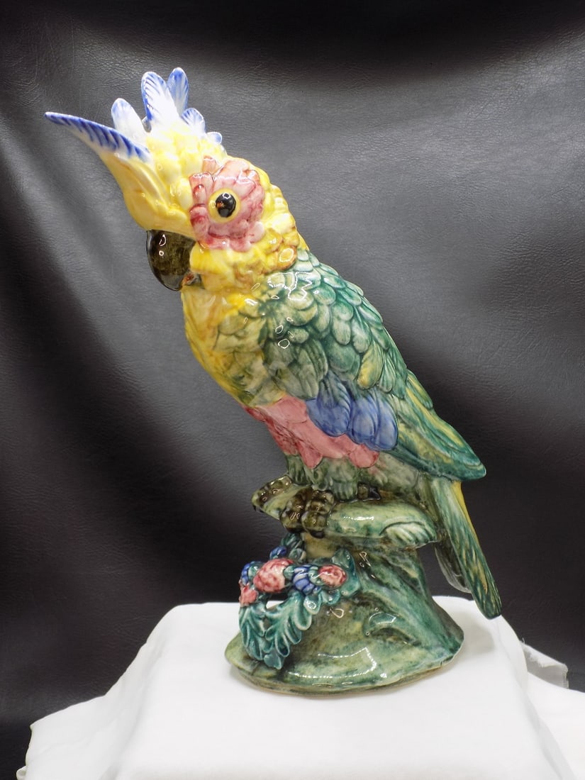 Vintage Stangl art pottery colorful parrot (1 of 7)