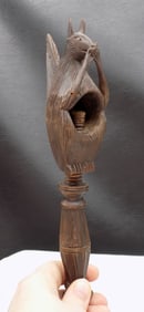 Rare antique Black Forest carved squirrel nut cracker.