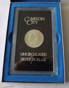 1890 CC Carson City GSA Morgan Silver Dollar with Box/COA