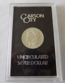 1880 CC Carson City GSA Morgan Silver Dollar with Box/COA Uncirculated