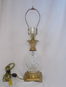 Vintage signed Waterford crystal table lamp.