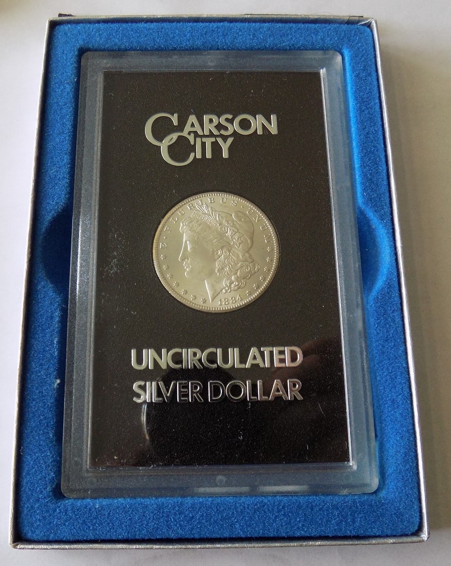 1884 CC Carson City GSA Morgan Silver Dollar with Box/COA Uncirculated (1 of 6)