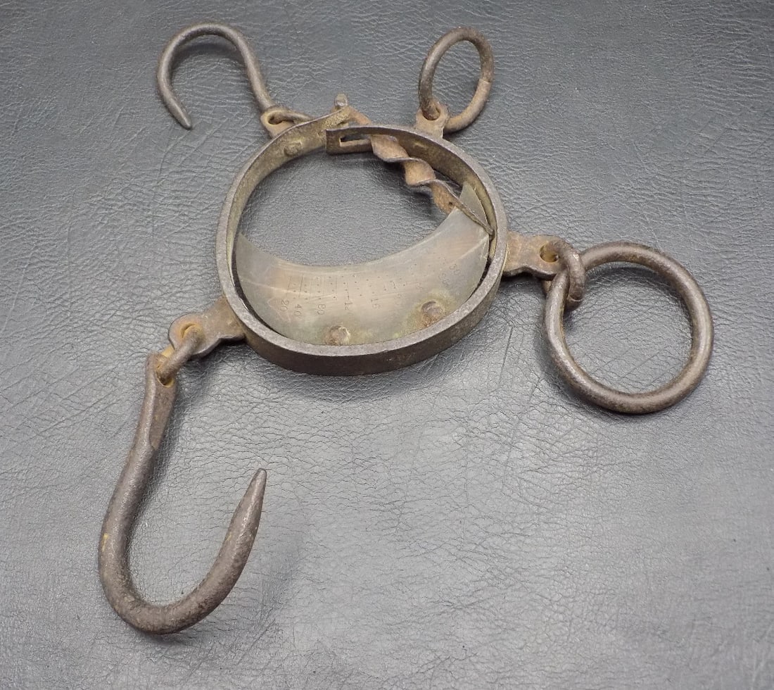 Antique buffalo hide scale. Made in 1800’s (1 of 5)